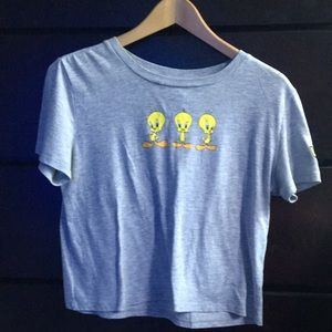 Looney Tunes Tweety Bird Cropped Tee medium